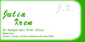 julia kren business card